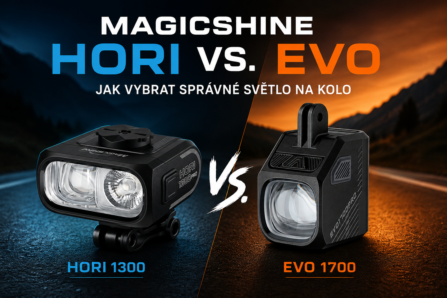 Magicshine HORI vs. EVO - jak vybrat správné světlo na kolo