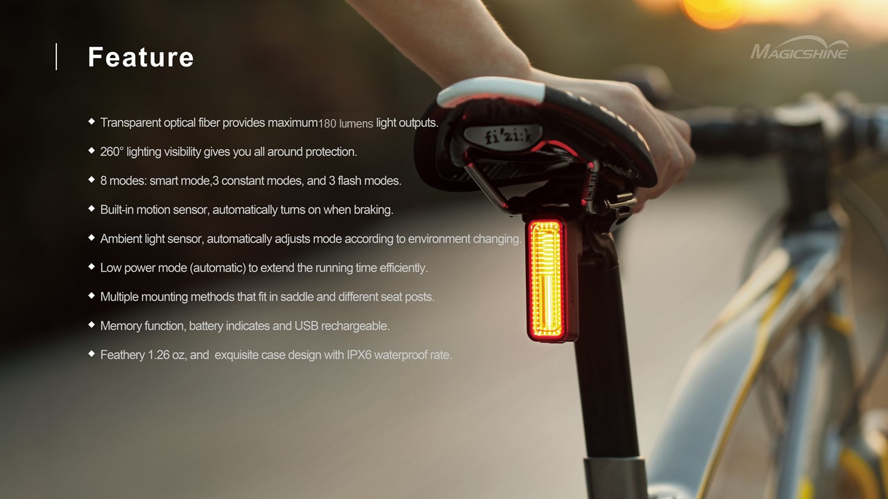 Magicshine SEEMEE 180 zadní černá