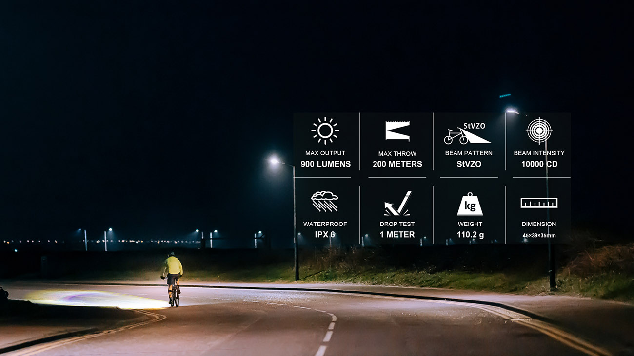 Magicshine ME StVZO 100LUX přední černá